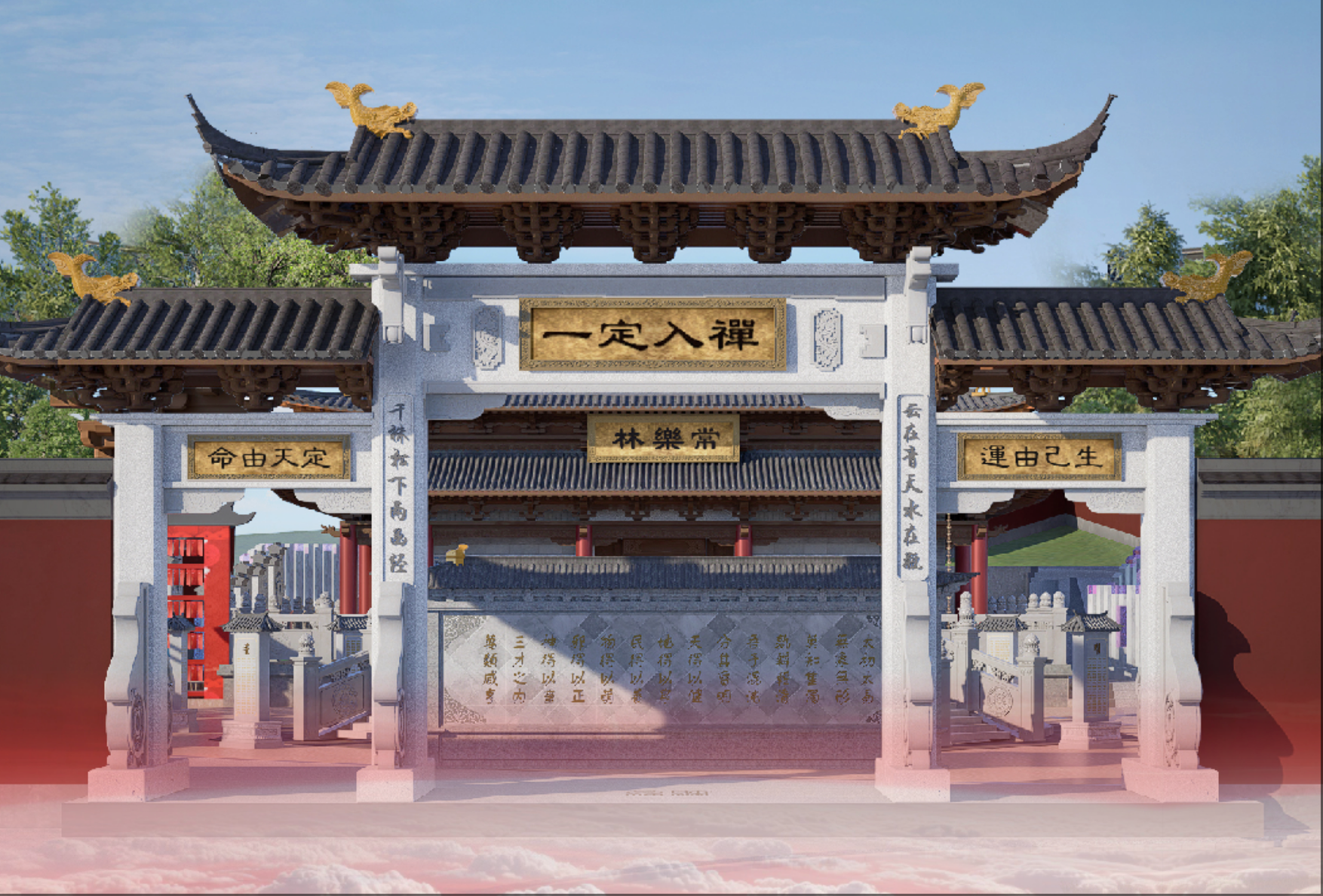 寺庙全景